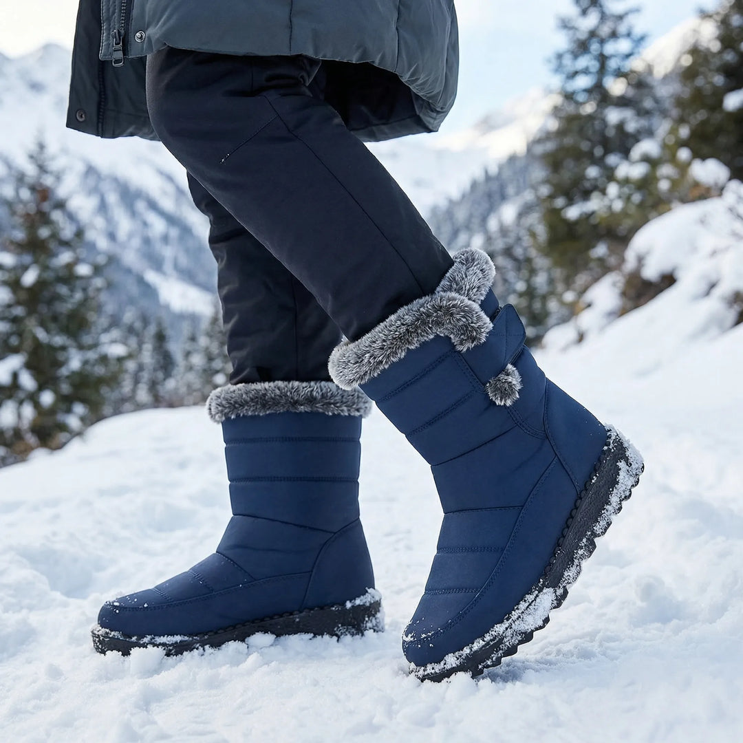 Snowvelle - Bota de invierno aislante de media caña
