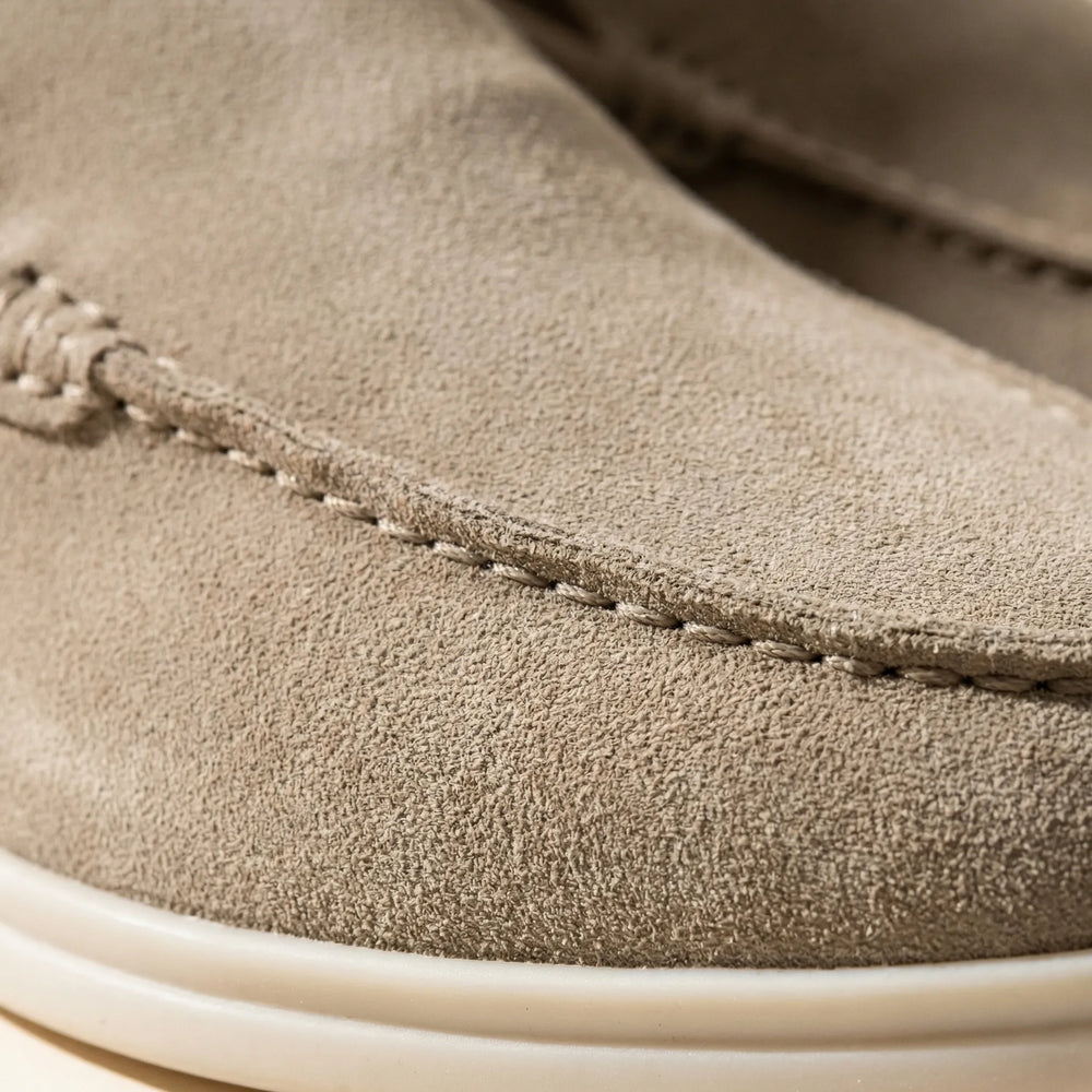 Sofstep - Mocasines de ante sin cordones para hombre