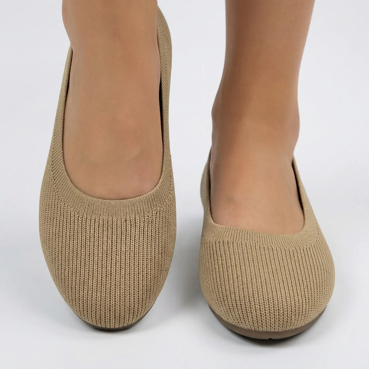 Softiva - Bailarinas de punto sin cordones
