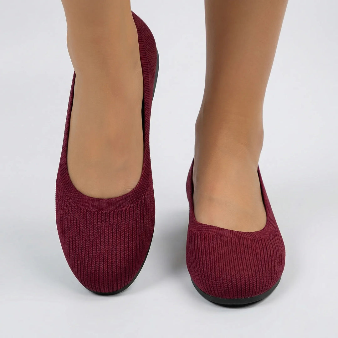 Softiva - Bailarinas de punto sin cordones