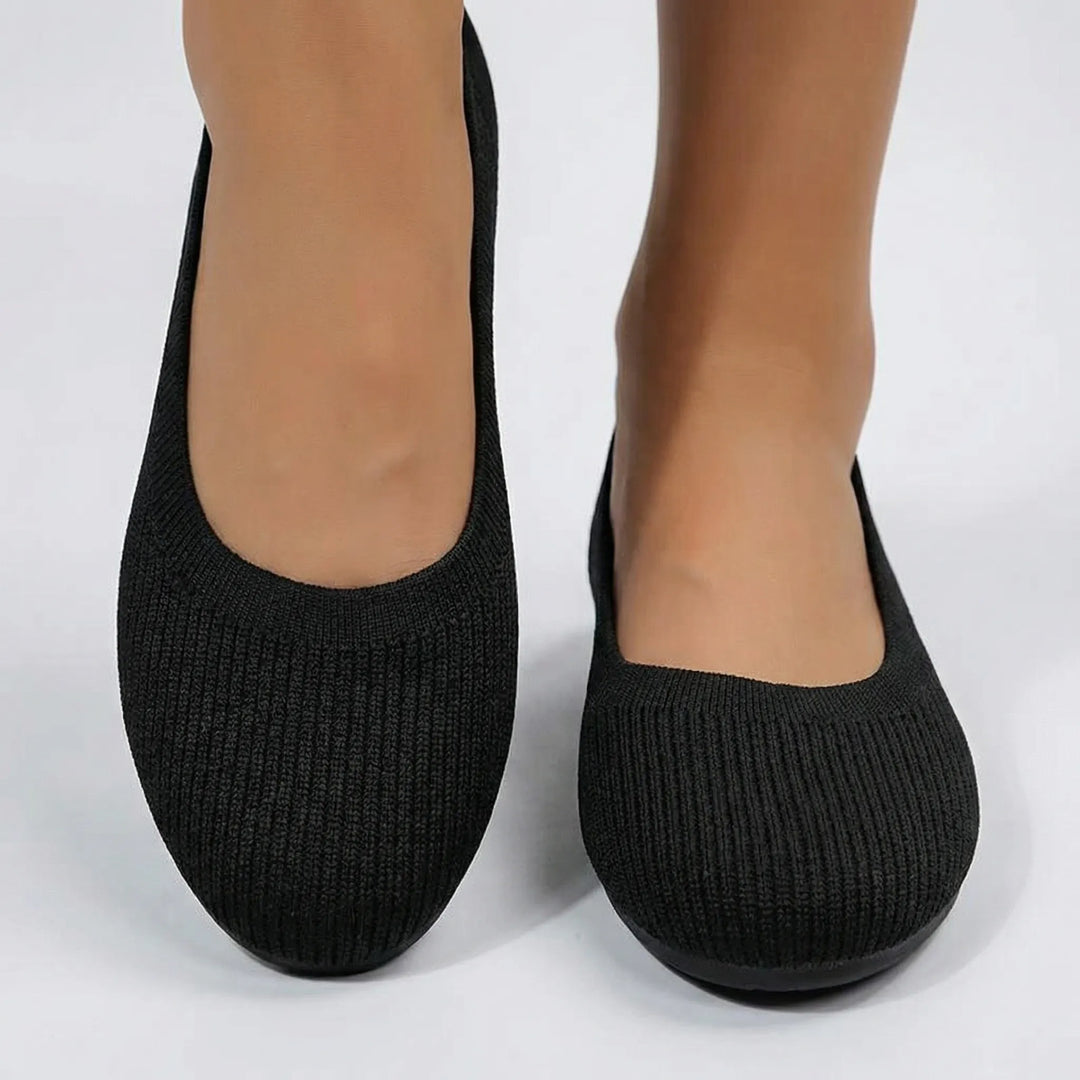 Softiva - Bailarinas de punto sin cordones