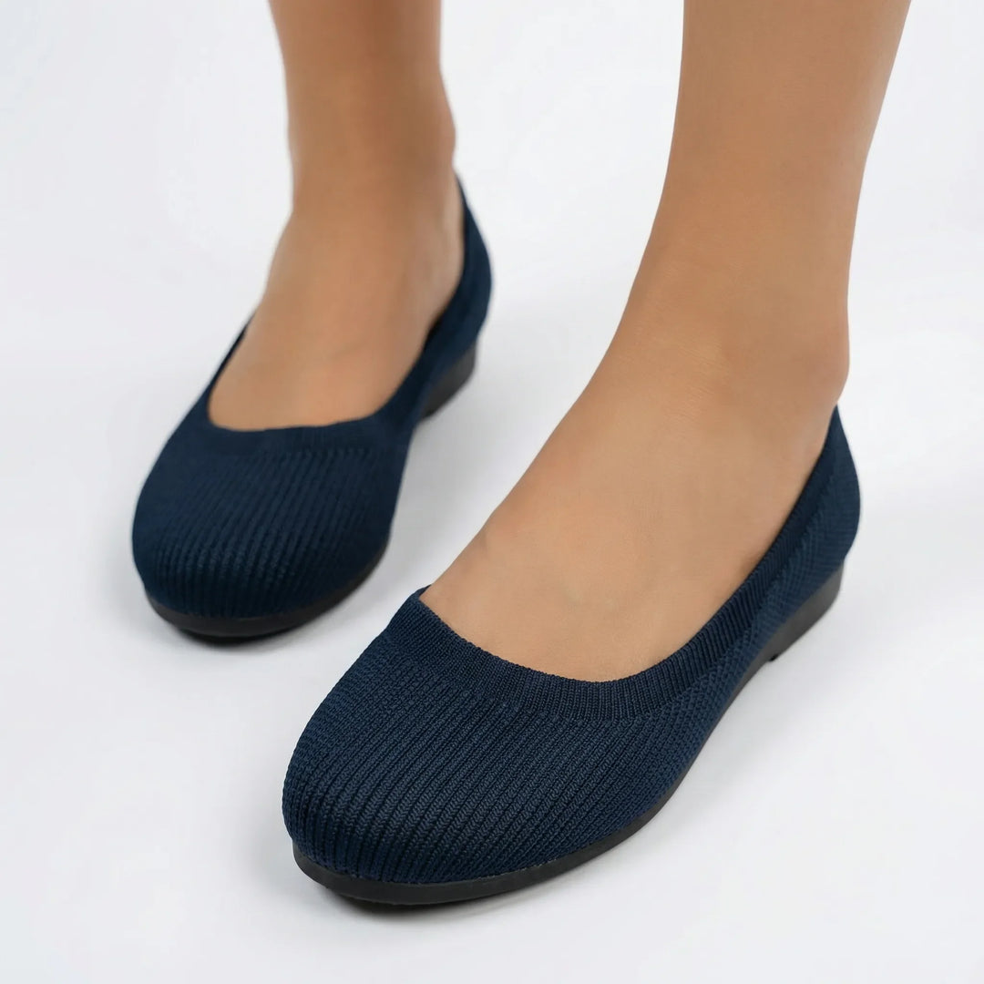 Softiva - Bailarinas de punto sin cordones