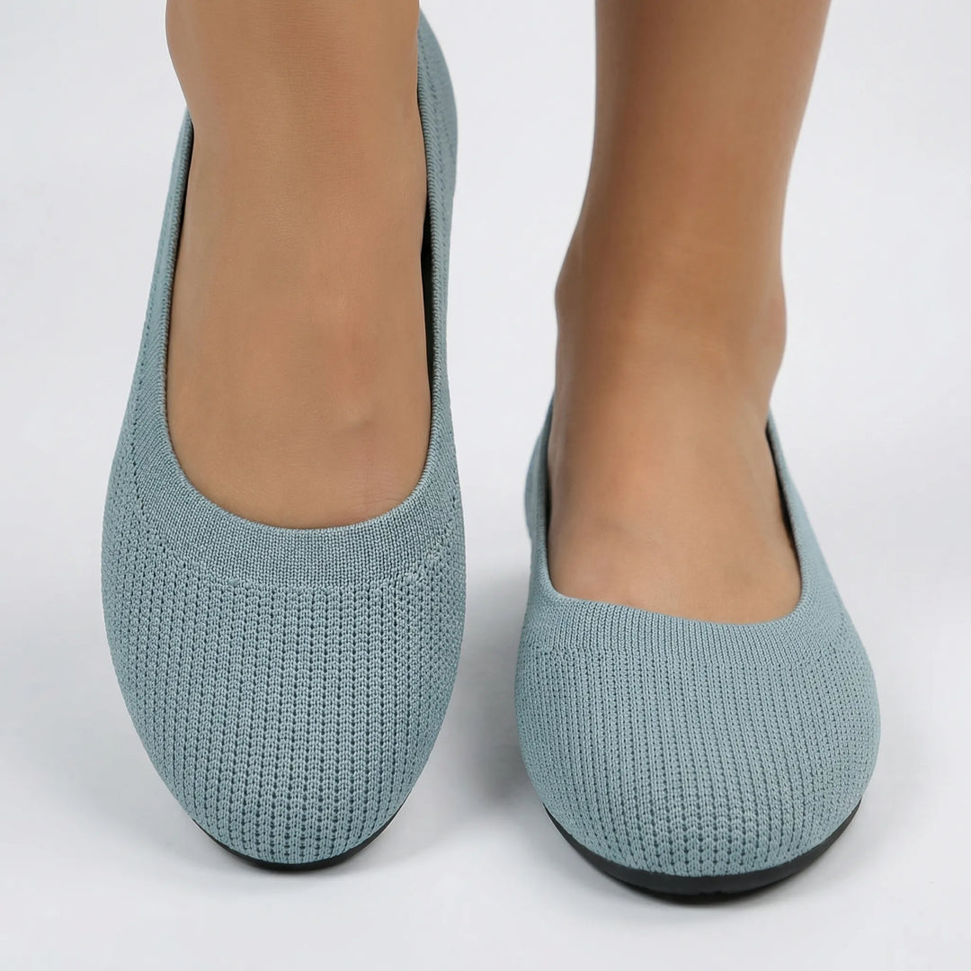 Softiva - Bailarinas de punto sin cordones