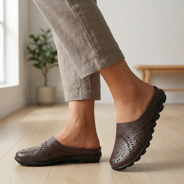 Soleara - Sandalia ortopédica sin cordones tipo mule