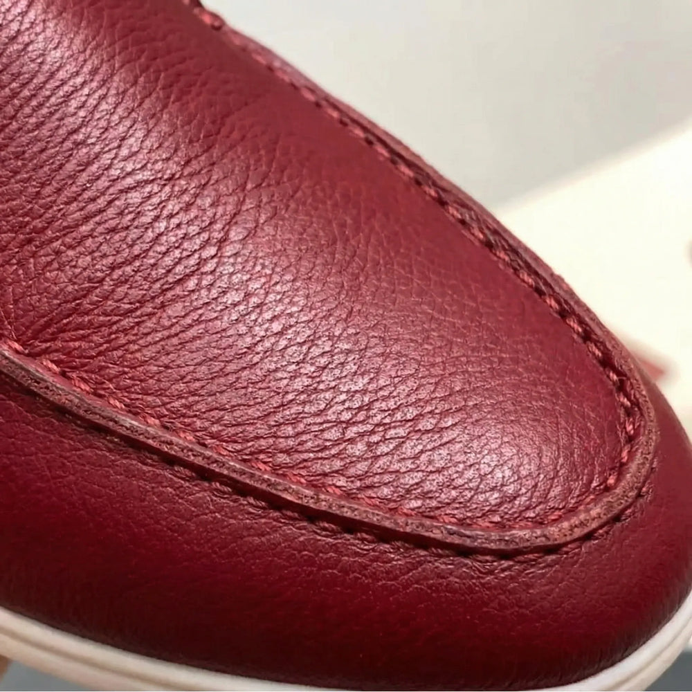 Solvane - Mocasín clásico sin cordones para hombre