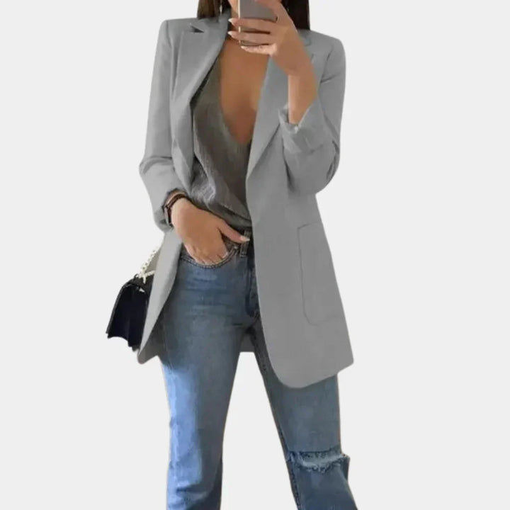 Blazer Largo Slim Fit para Mujeres