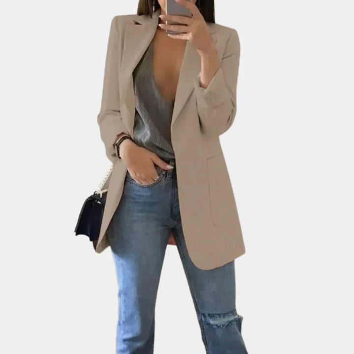 Blazer Largo Slim Fit para Mujeres