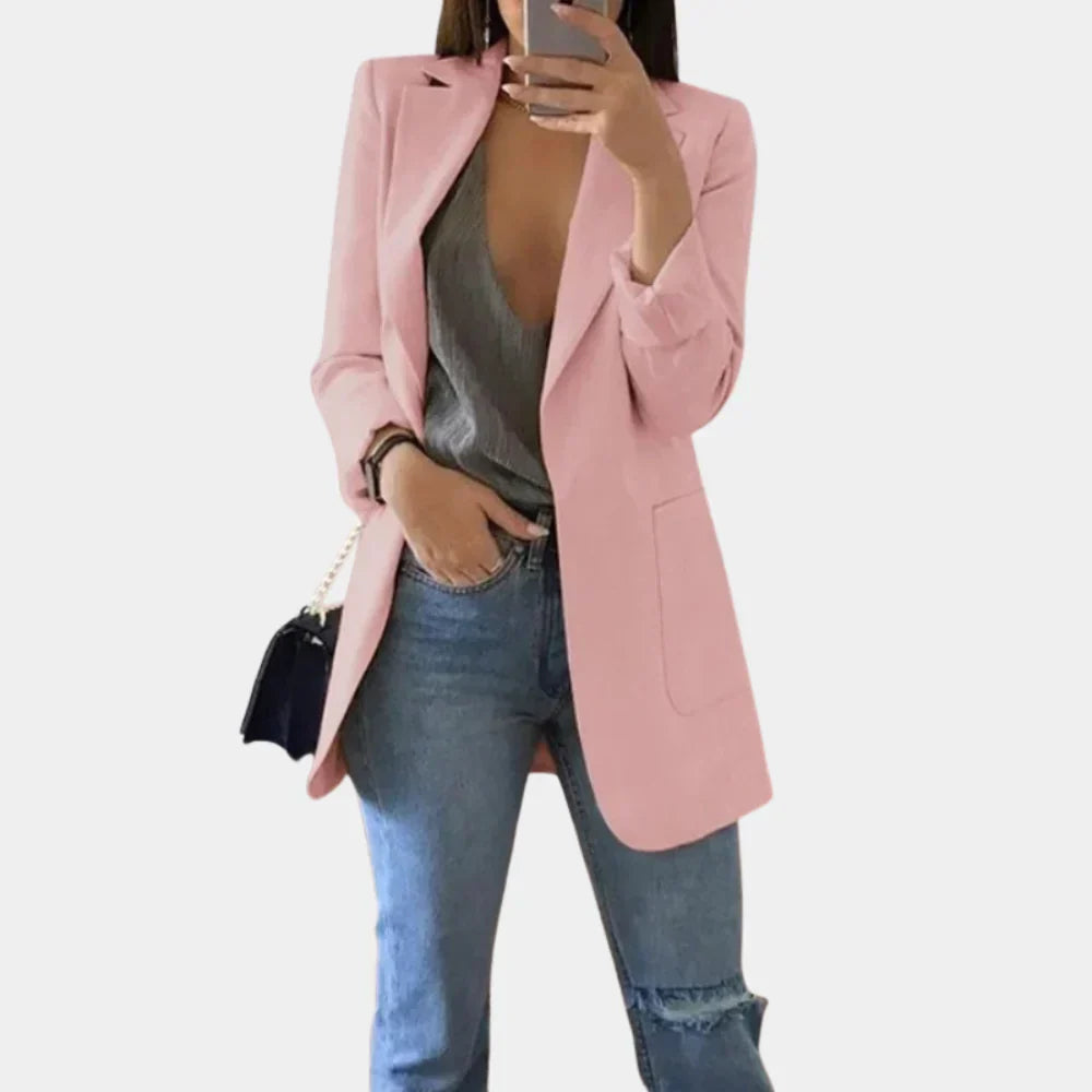 Blazer Largo Slim Fit para Mujeres