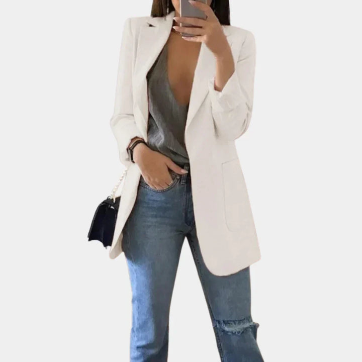 Blazer Largo Slim Fit para Mujeres