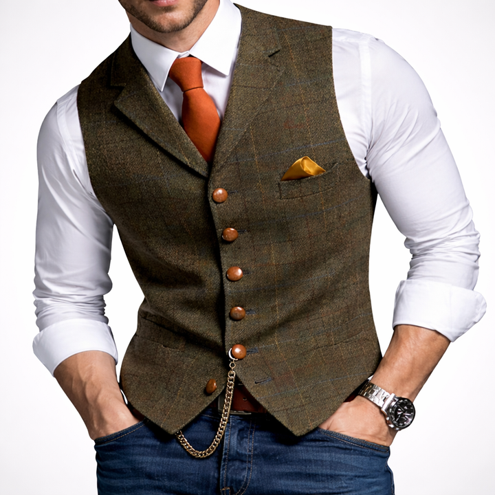 Chalecos de Botón Slim Fit para Hombre