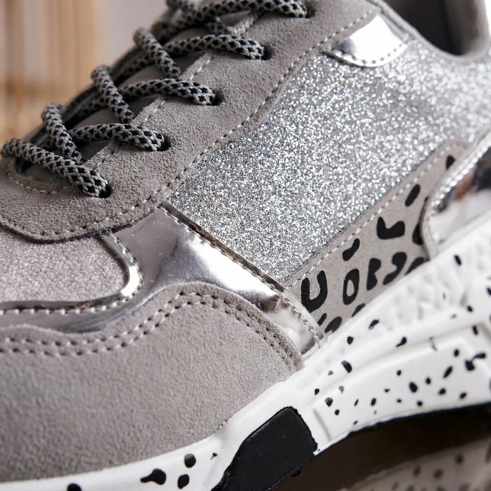 Specklova - Zapatillas deportivas con plataforma gruesa y cordones