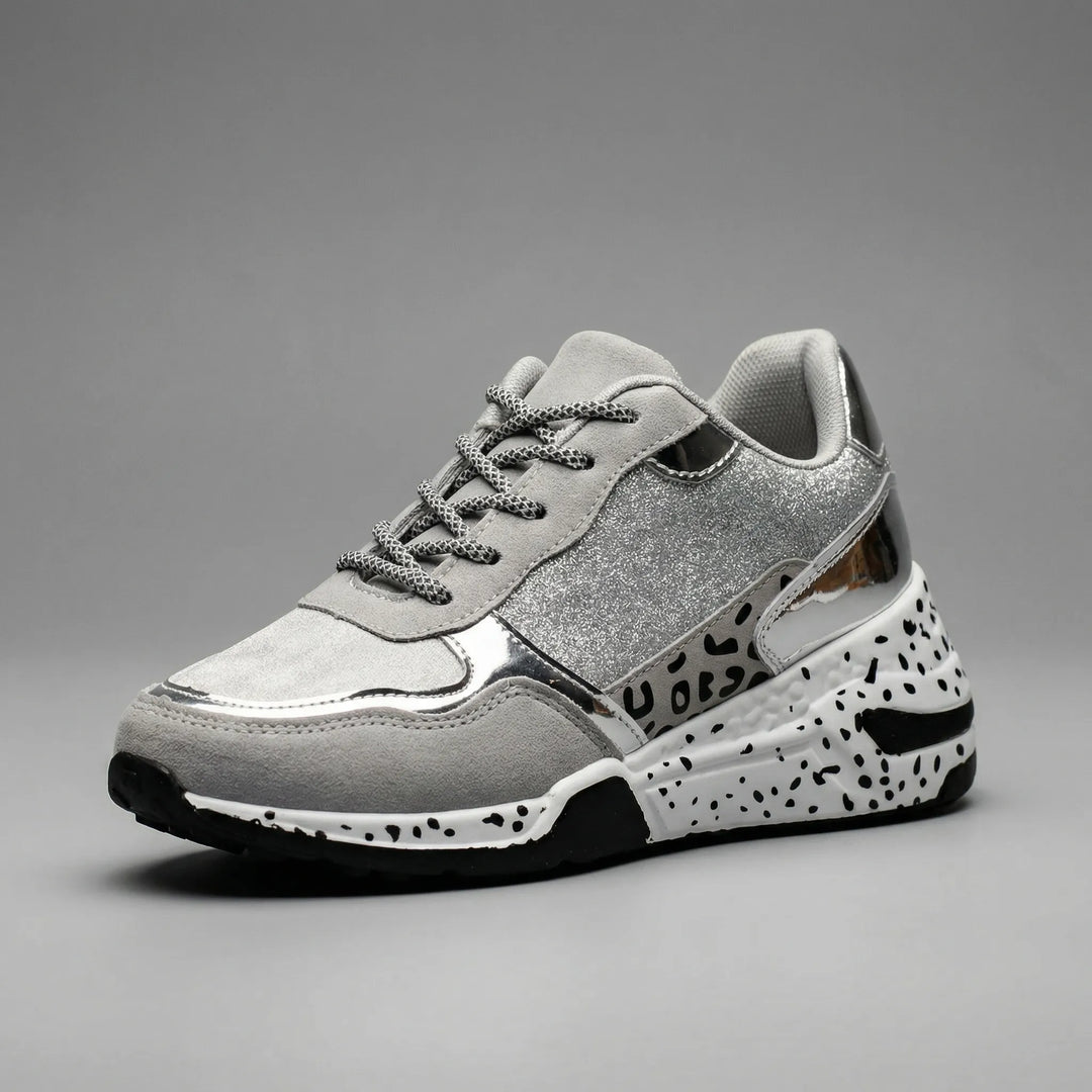 Specklova - Zapatillas deportivas con plataforma gruesa y cordones
