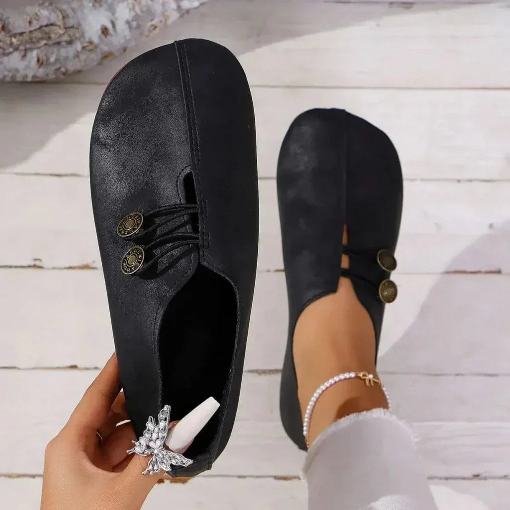 Stepriva - Zapatos planos minimalistas sin cordones para mujer