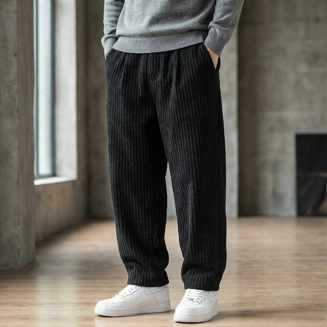Straivex - Pantalones casuales de pierna recta y corte holgado