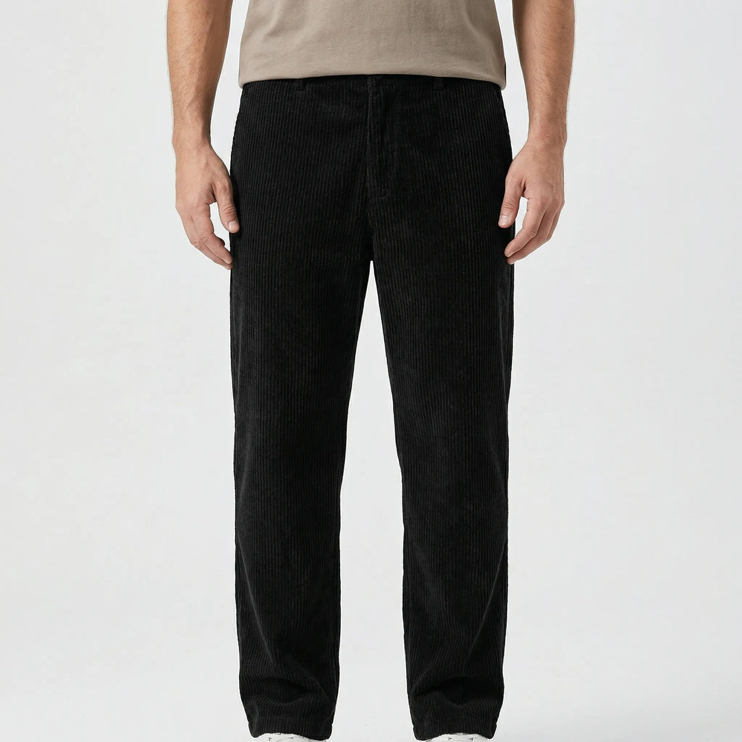 Straivex - Pantalones casuales de pierna recta y corte holgado