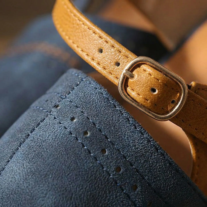 Strappella - Zapato de vestir con tacón de bloque y tira en T