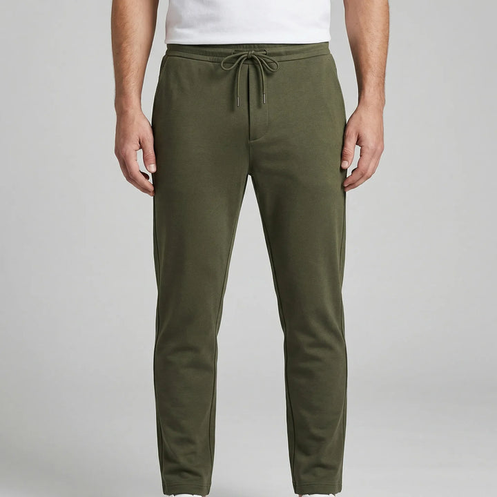 Straxen - Pantalones elásticos de corte recto para hombre