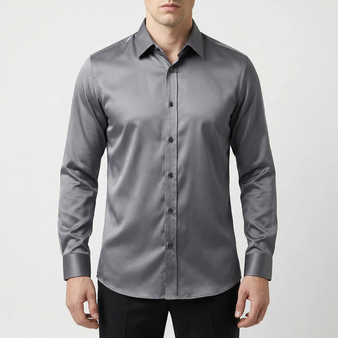 Strexivo - Camisa de vestir de manga larga elástica en cuatro direcciones