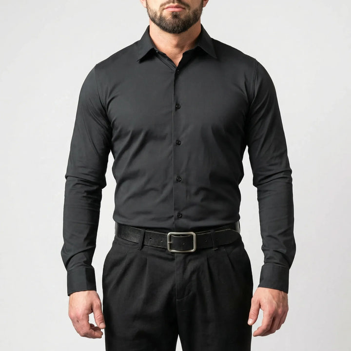 Strexivo - Camisa de vestir de manga larga elástica en cuatro direcciones