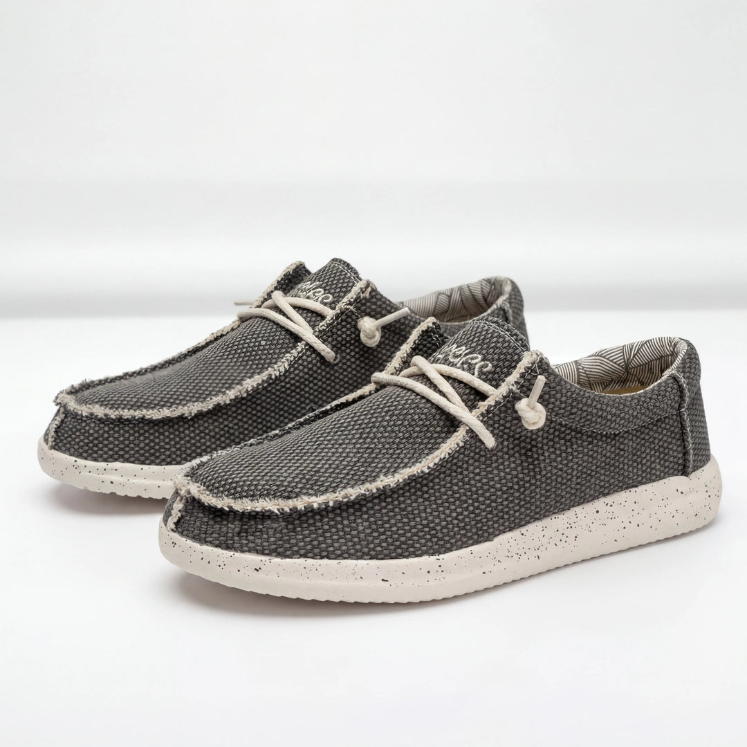 Stridoux - Zapatillas casuales de caña baja con cordones