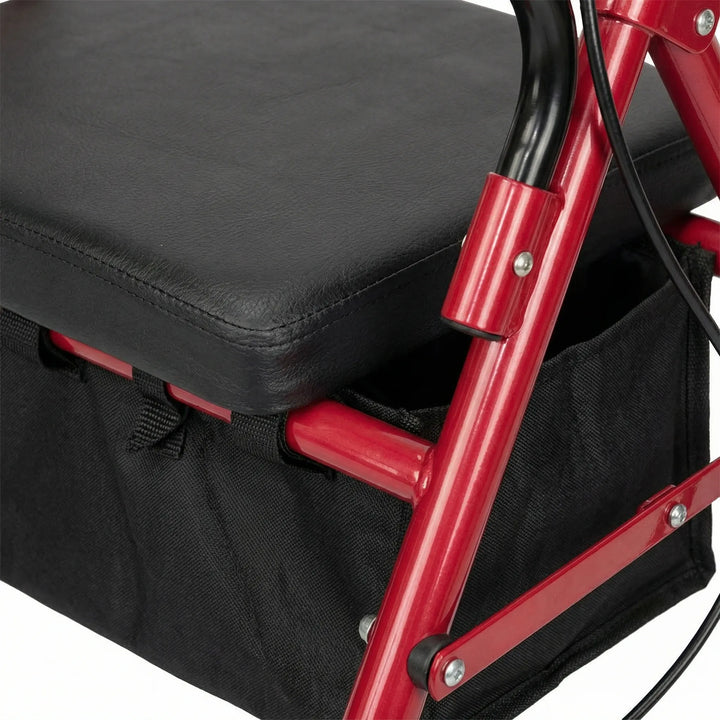 Strollex - Andador con ruedas de 4 ruedas con asiento
