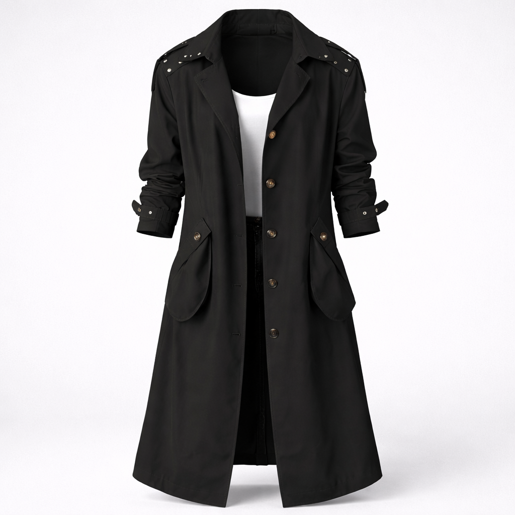 Abrigo Trench para Mujeres con Capucha