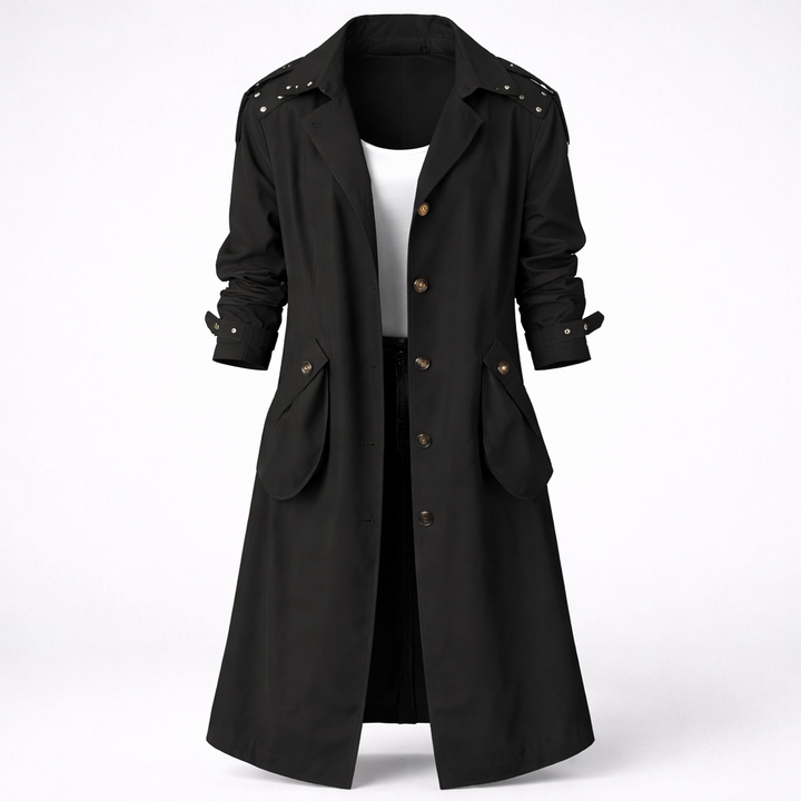 Abrigo Trench para Mujeres con Capucha