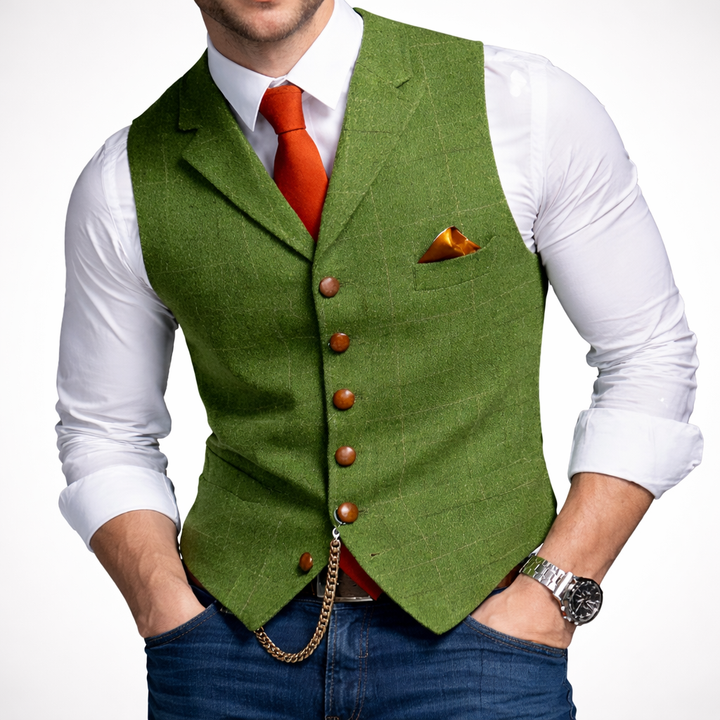 Chalecos de Botón Slim Fit para Hombre