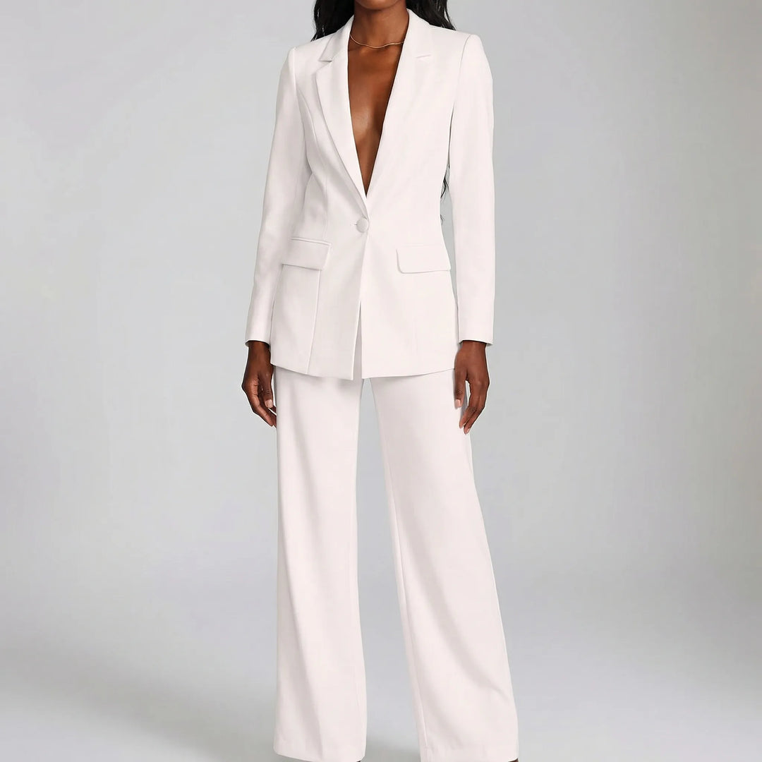 Suavelle - Conjunto de chaqueta y pantalón a juego