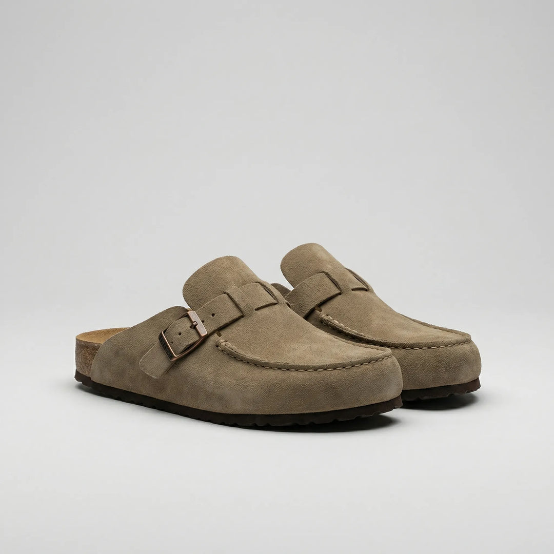 Suedique - Mocasín plano retro sin cordones