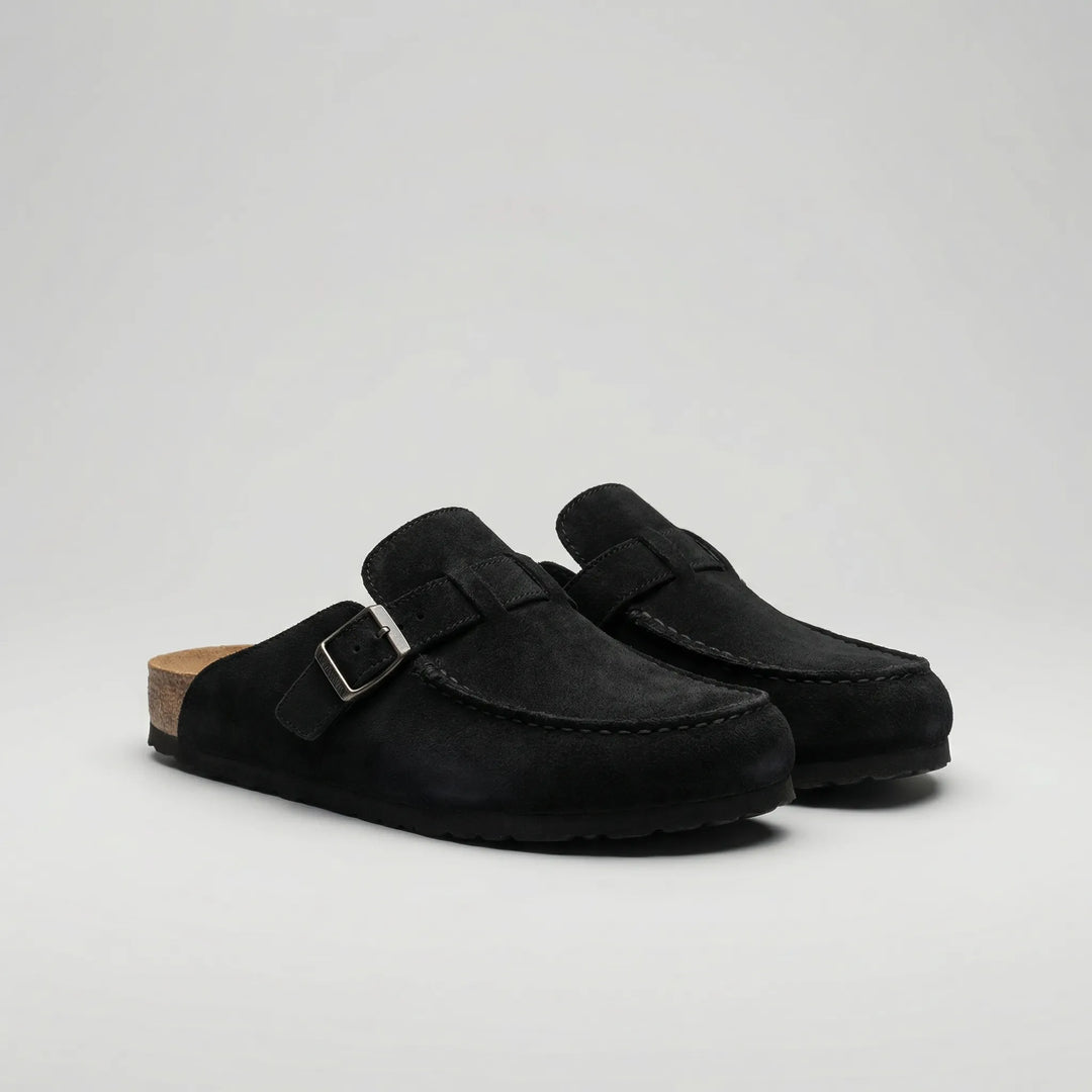 Suedique - Mocasín plano retro sin cordones