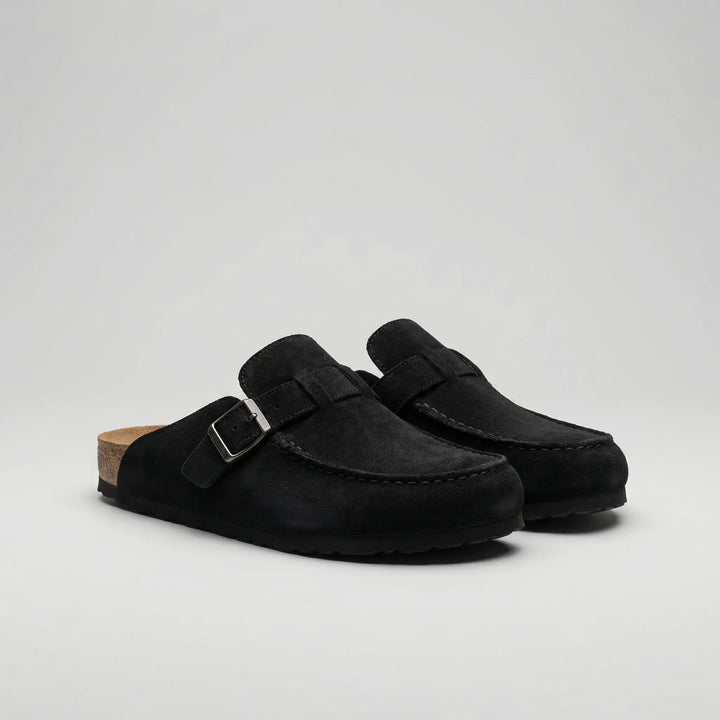 Suedique - Mocasín plano retro sin cordones