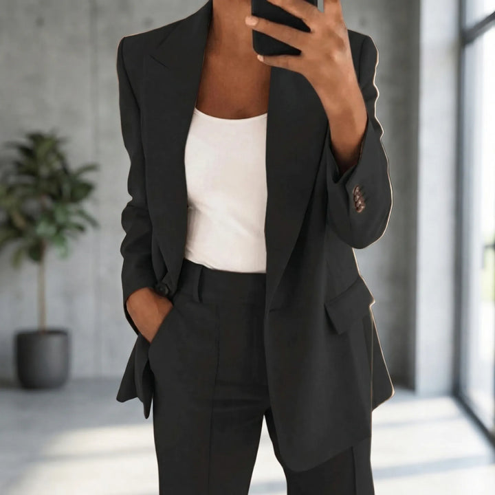 Suiteva - Conjunto de chaqueta y pantalón estructurados