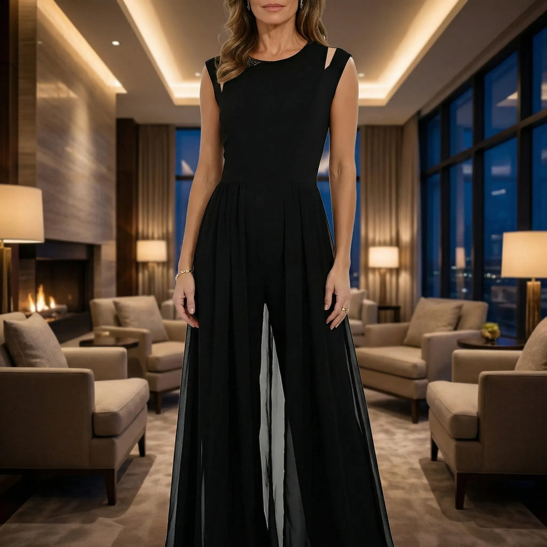 Sylvaine - Mono formal sin mangas de pierna ancha