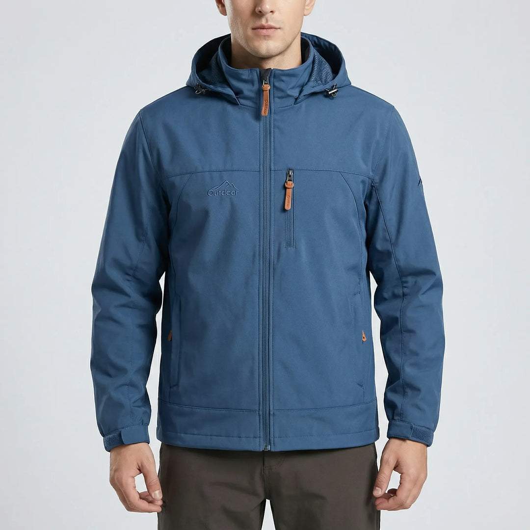 Trailven - Chaqueta softshell con capucha y cremallera