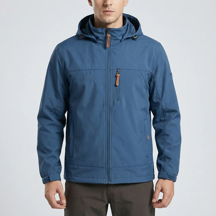 Trailven - Chaqueta softshell con capucha y cremallera
