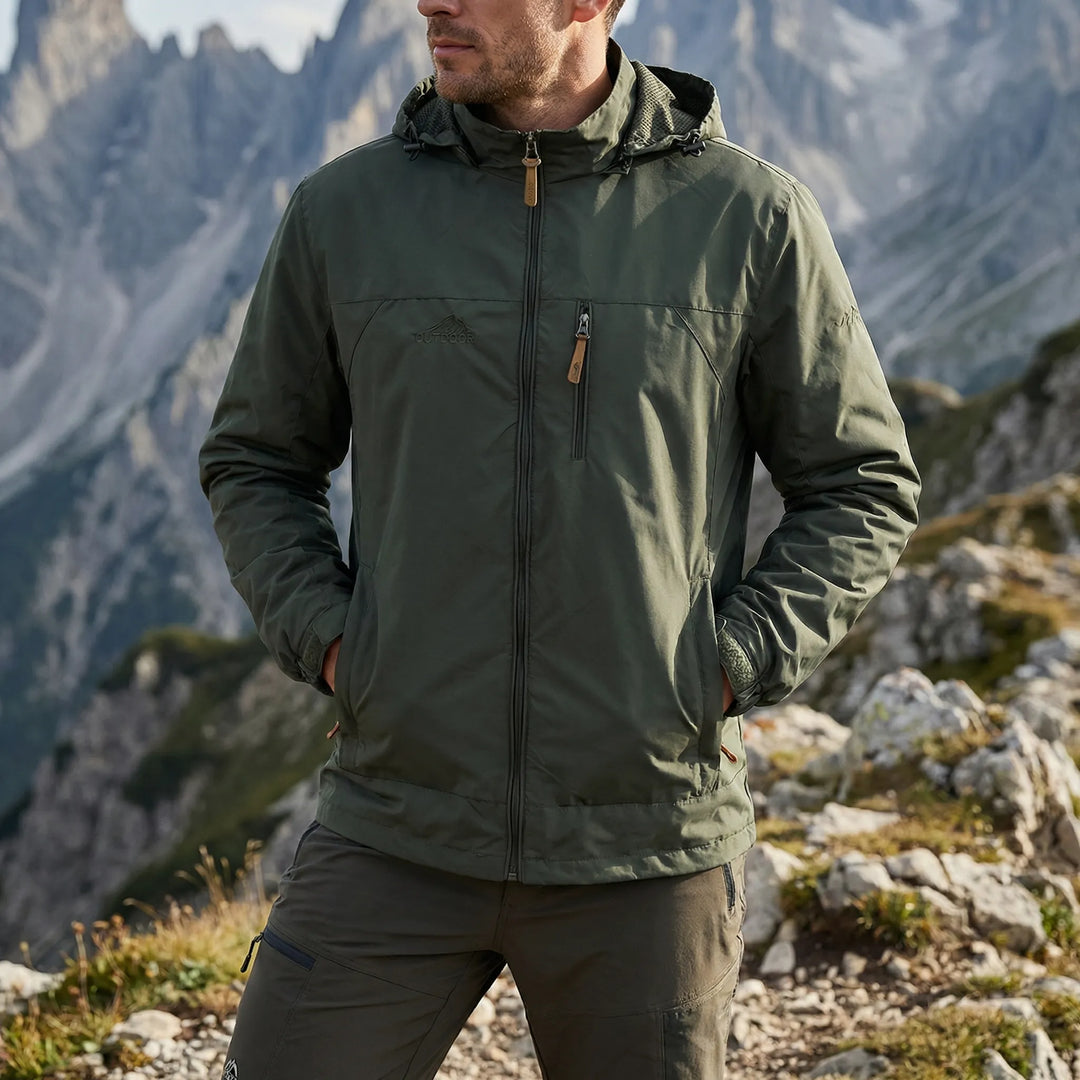 Trailvent - Chaqueta impermeable con capucha para hombre