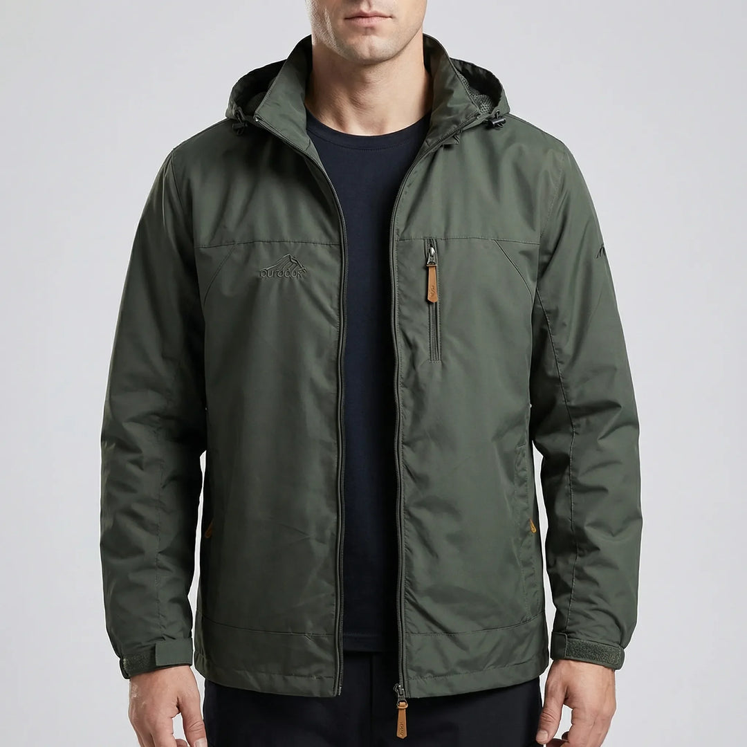 Trailvent - Chaqueta impermeable con capucha para hombre