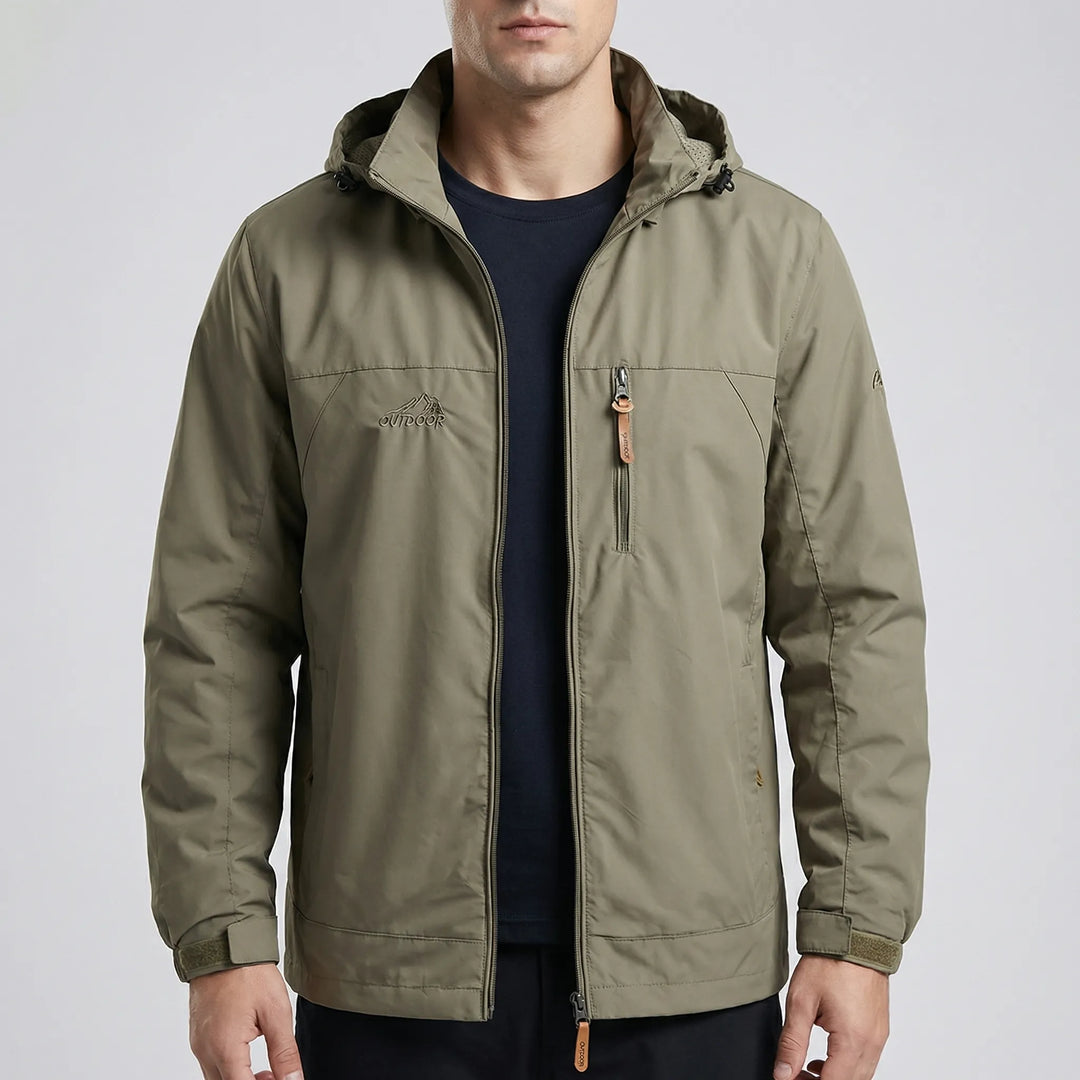 Trailvent - Chaqueta impermeable con capucha para hombre