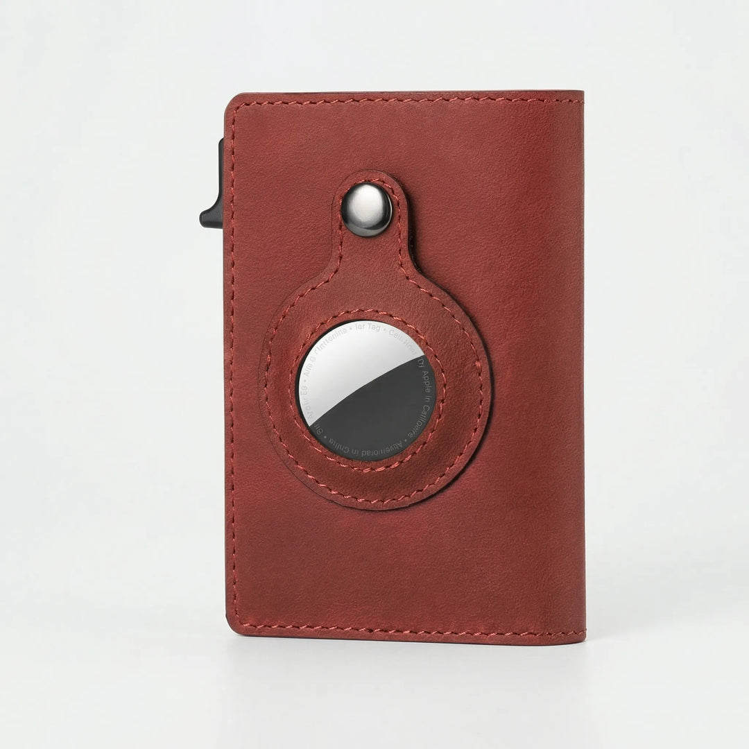 Cartera plegable delgada Traxlet compatible con AirTag