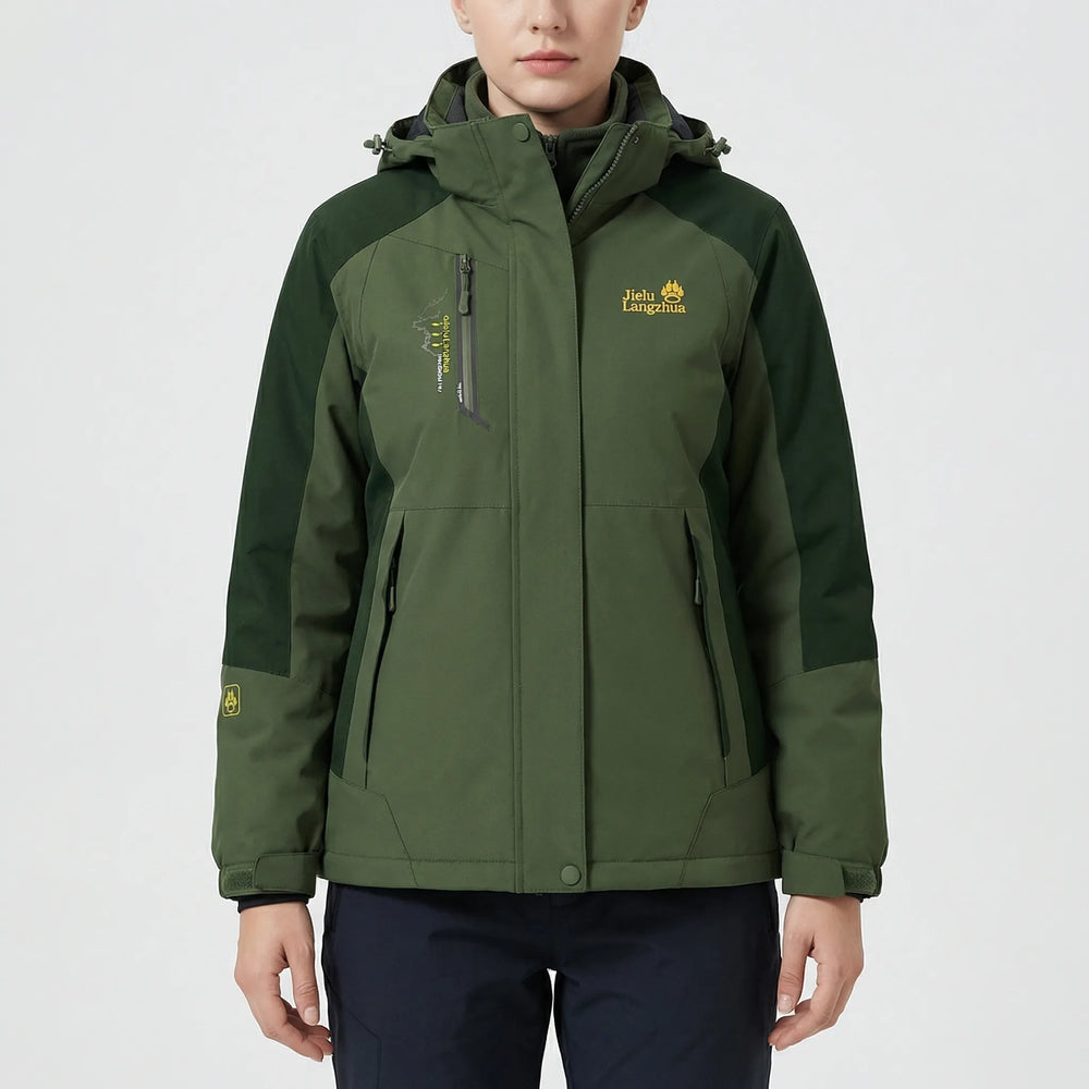 Triventex - Chaqueta de esquí de invierno con capucha 3 en 1