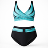 Conjunto de Bikini con Traje de Baño Alto para Mujeres