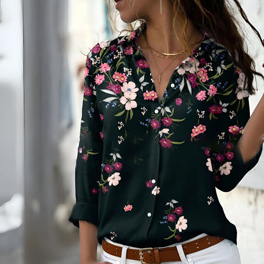 Trista – Blusa Casual Patrón para Mujer | Estilo Sin Esfuerzo