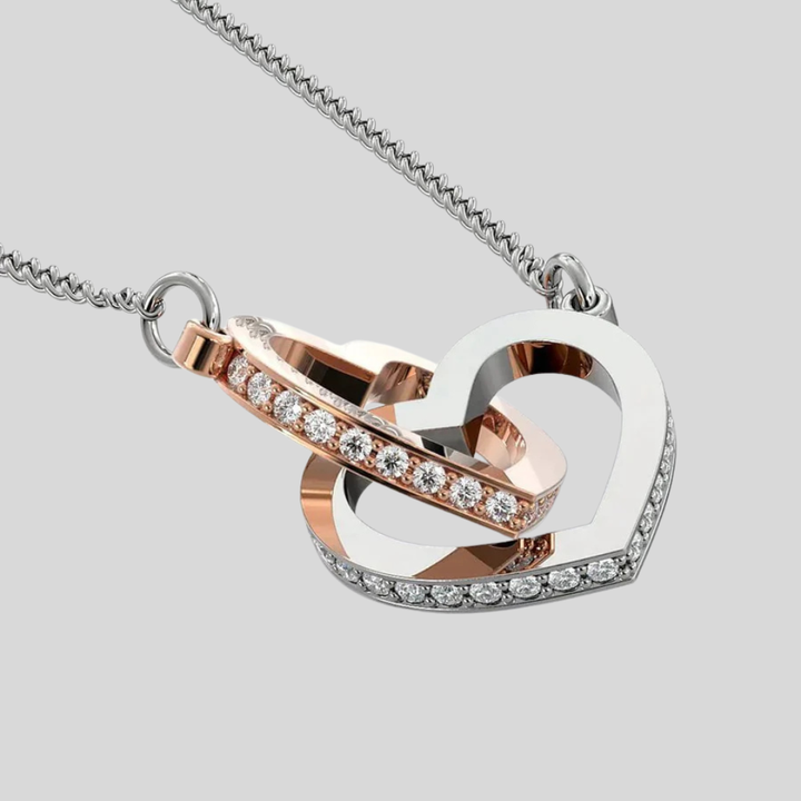 Collar de Dos Corazones para Mujeres