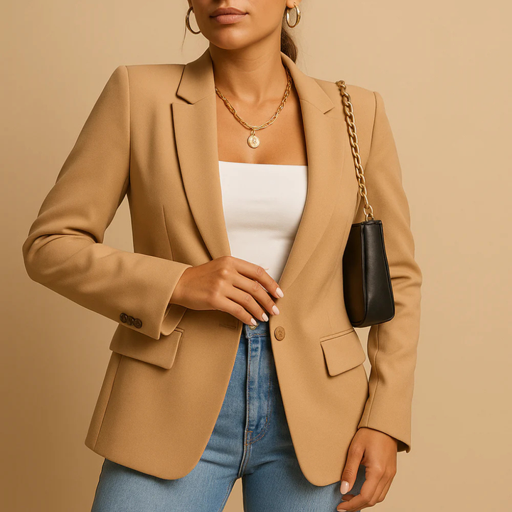 Blazer Elegante Ajustado para Mujeres