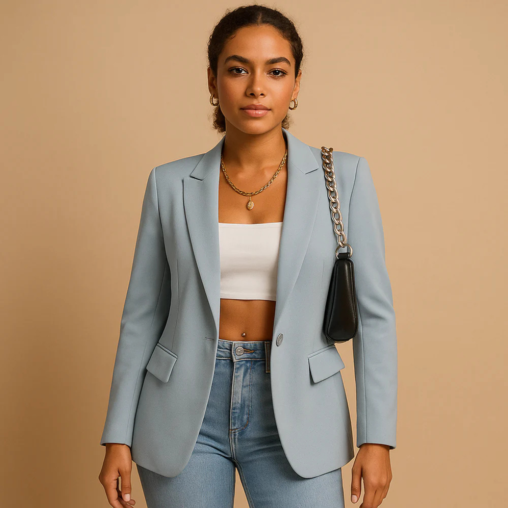 Blazer Elegante Ajustado para Mujeres