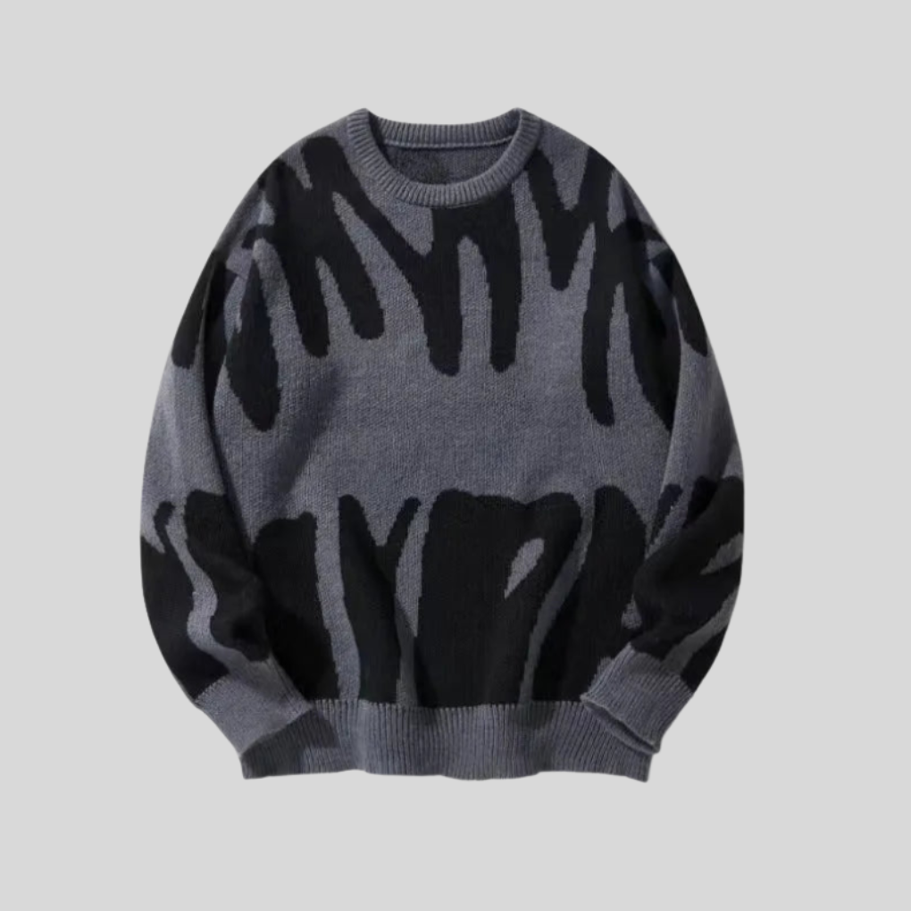 Textura Suave - Pullover de Punto Casual para Hombres