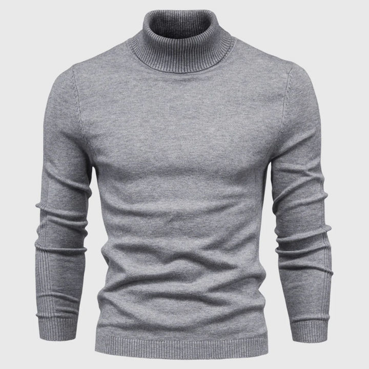 Suéter de Cuello Alto Lavable para Hombre – Estilo Práctico para Uso Diario
