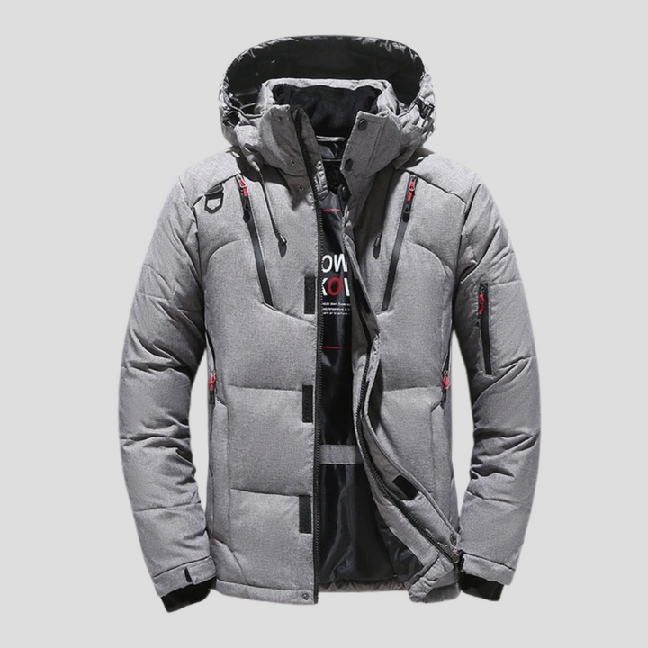 Chaqueta de Plumas para Hombres – Aislamiento Elegante con Apelación Refinada