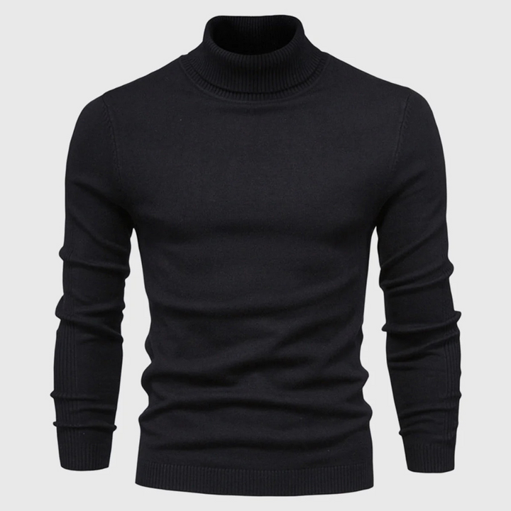 Suéter de Cuello Alto Lavable para Hombre – Estilo Práctico para Uso Diario